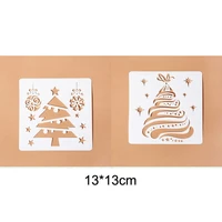 christmas tree layering stencils walls painting scrapbooking stamp album decor embossing paper card template stencil reusable