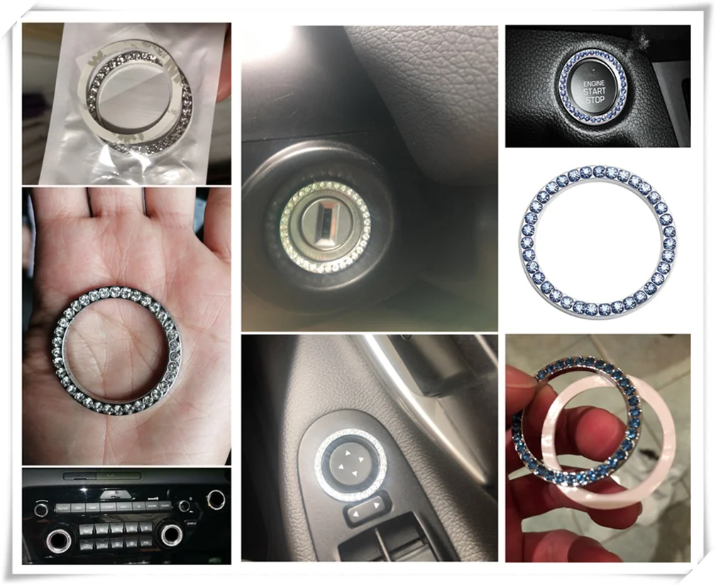 Автозапчасти декоративные наклейки с кристаллами для Kia Forte Stonic Stinger Rio Picanto