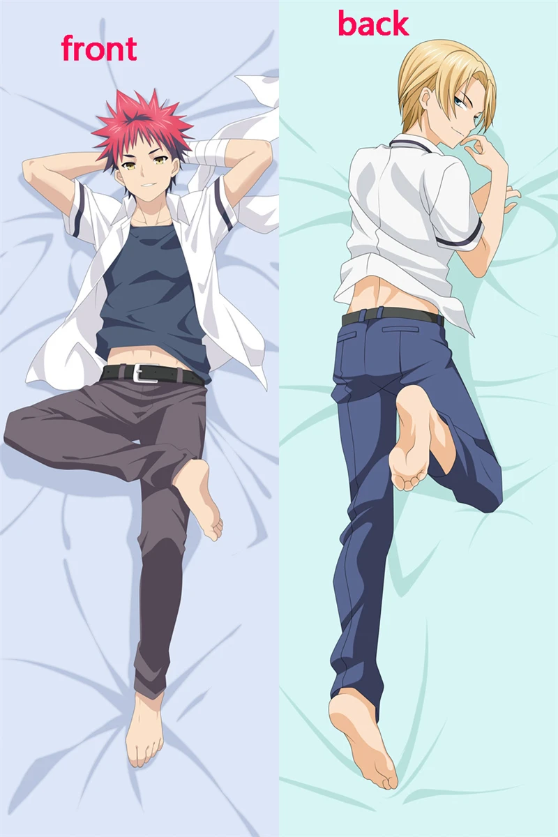 1 шт. Японские Аниме Shokugeki no Souma двухсторонняя наволочка для подушки с принтом
