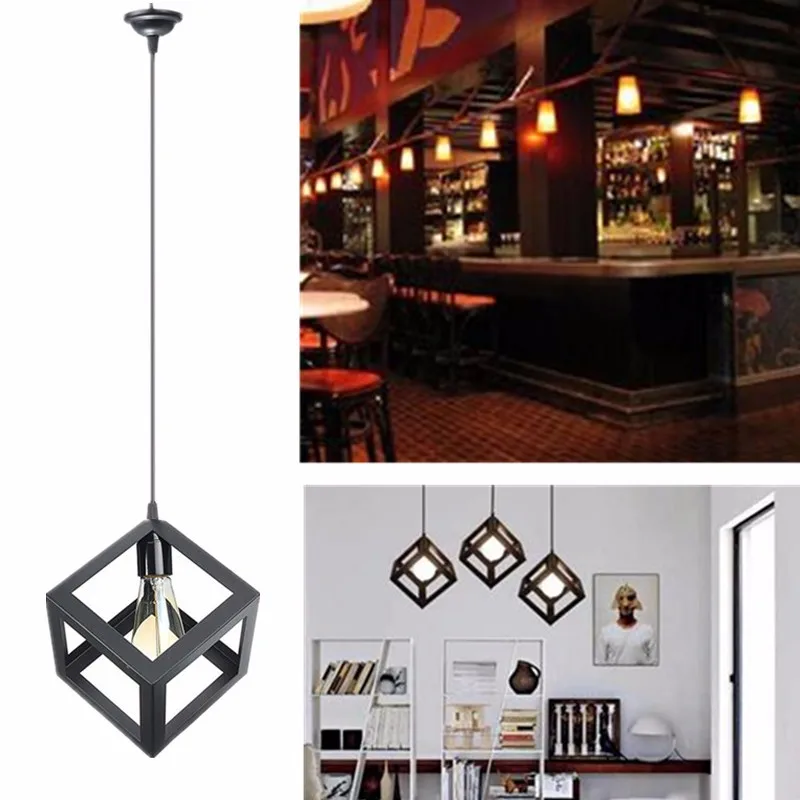 Sumuxi E27 Лофт индастриал Ретро металлический железный подвесной светильник абажур