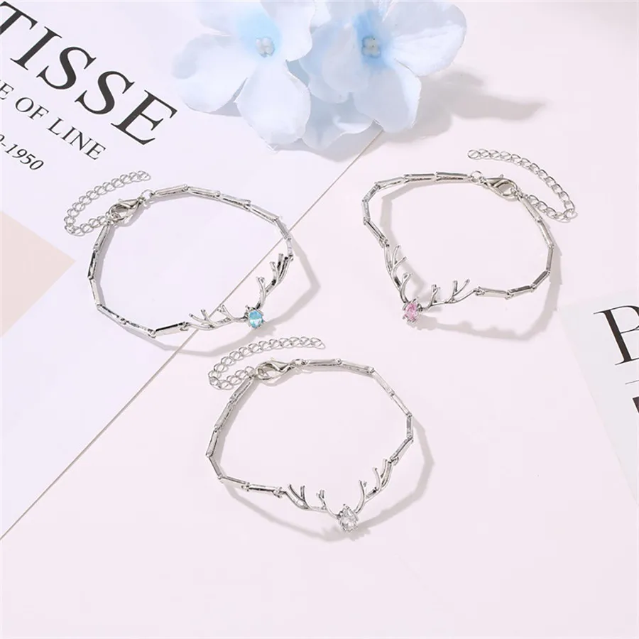 Роскошные женские туфли с циркониевым кристаллом манжеты браслет &quotрога&quot