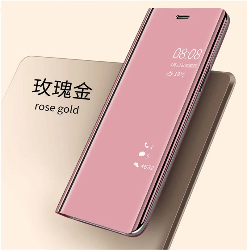 Умный зеркальный флип-чехол для телефона Samsung Galaxy S9 S8 Plus S7 Edge A6 A8 2018 Note 8 9 A10 A30 A40 A50 A70