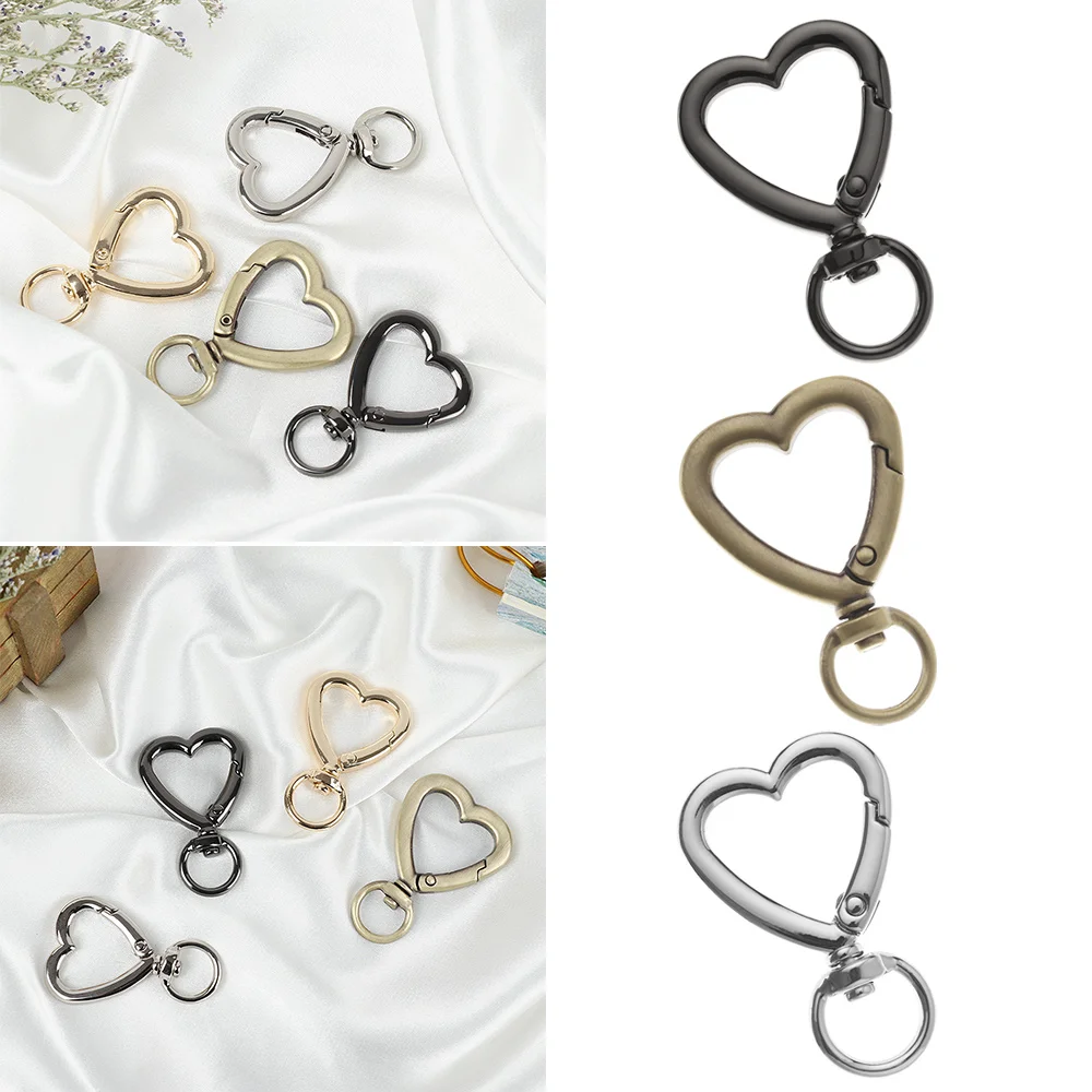 

Zinc Alloy Plated Gate Spring Rings Heart Buckles Clips Carabiner Purses Handbags Round Push Trigger Snap Hooks Carabiner