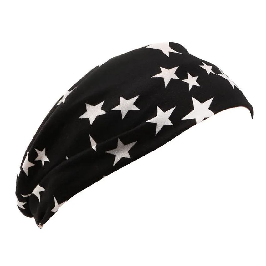 

Vintage Wide Yoga Headbands Women Sports Hair Band Floral Turban Yoga Run Bandage Bohemia Hair Accessories fitness headpiece