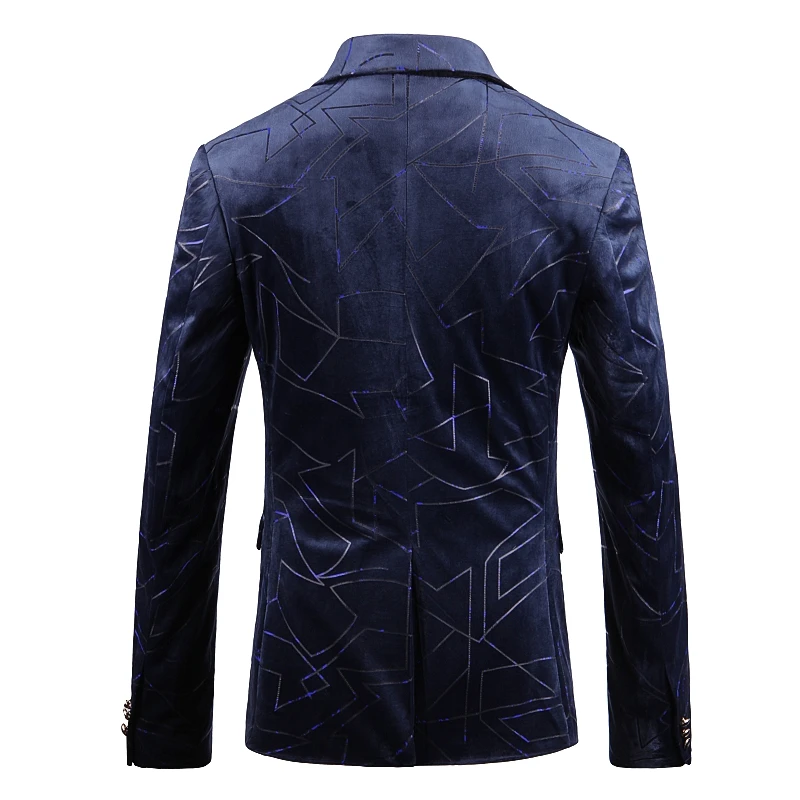 Мужской деловой Блейзер облегающий элегантный повседневный большого размера с