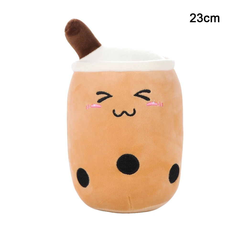 

Real-life bubble tea plush toy stuffed food milk tea soft doll boba fruit tea cup pillow cushion kids toys Valentines Easter Gif