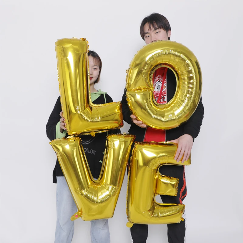 Большие Гелиевые шары из фольги в виде букв 32/40 дюймов розовое золото черное