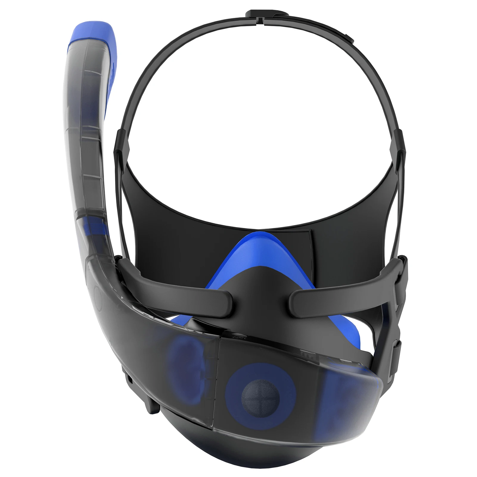 

Half Face Snorkeling Face Cover Split Diving Mask Anti-Leak Anti-Fog Diving Face Cover with Safe Breathing System Water Sport