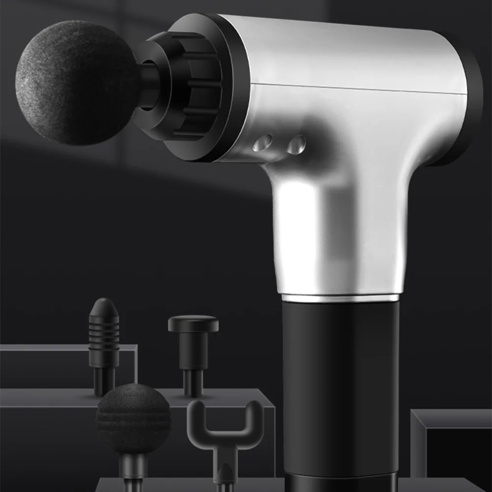 

Rechargeable Fascia Massager Muscle Relaxation Massager Fitness Equipment with Original AU Plug Silver