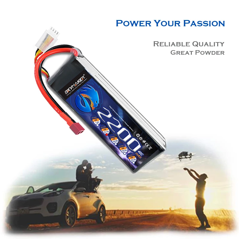 111 v 3s 2200mah 40c lipo батарея для rc автомобил