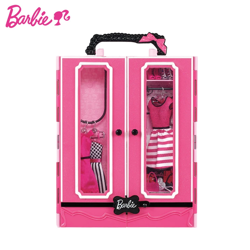 Барби новый комплект одежды мечты большая подарочная коробка шкаф и одежда