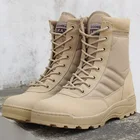 Мужские кожаные ботинки в стиле милитари SWAT, тактические боевые ботинки для пехоты, солдатские ботинки, Уличная обувь для скалолазания и походов