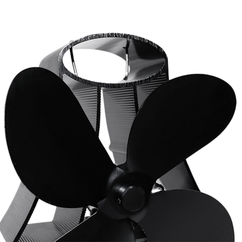 

Thermal Power Fireplace Fan Heat Powered Wood Stove Fan for Wood/Log Burner /Fireplace Eco Friendly 4-Leaf Fans