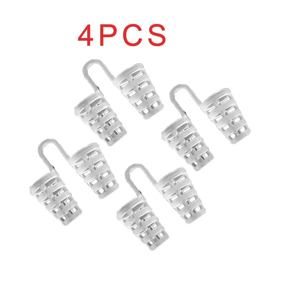 

4pcs Silicone Nose Clip Mini Stoppers Treatment Snoring Blocker Night Sleeping Tools nostril comfort Stoppers Utensils