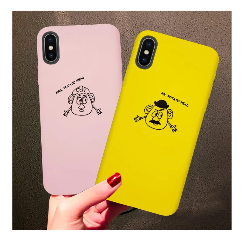 Mr Mrs Potato Head парный чехол для телефона samsung Galaxy S10 S9 S8 S7 S6 Plus Lite edge Мягкий силиконовый