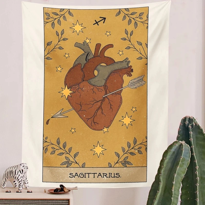 Гобелен в стиле Таро созвездия гобелен бохо настенная подвеска Триппи гадания
