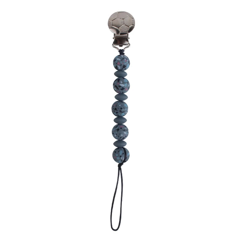 

Silicone Teething Pacifier Clips With Safe Silicone Beads Pacifier Chain Holder For Nipples Baby Chew Toys D0AF