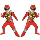 Костюм супергероя команды динозавров, для мальчиков и девочек, костюмы на Хэллоуин, косплей, аниме, одежда для детей