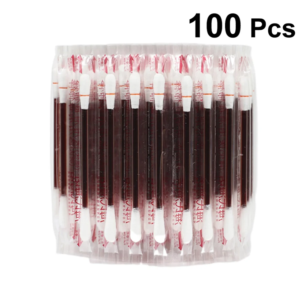 

50Pcs Disposable Cotton Swab Skin Wound Cotton for Infant Kids