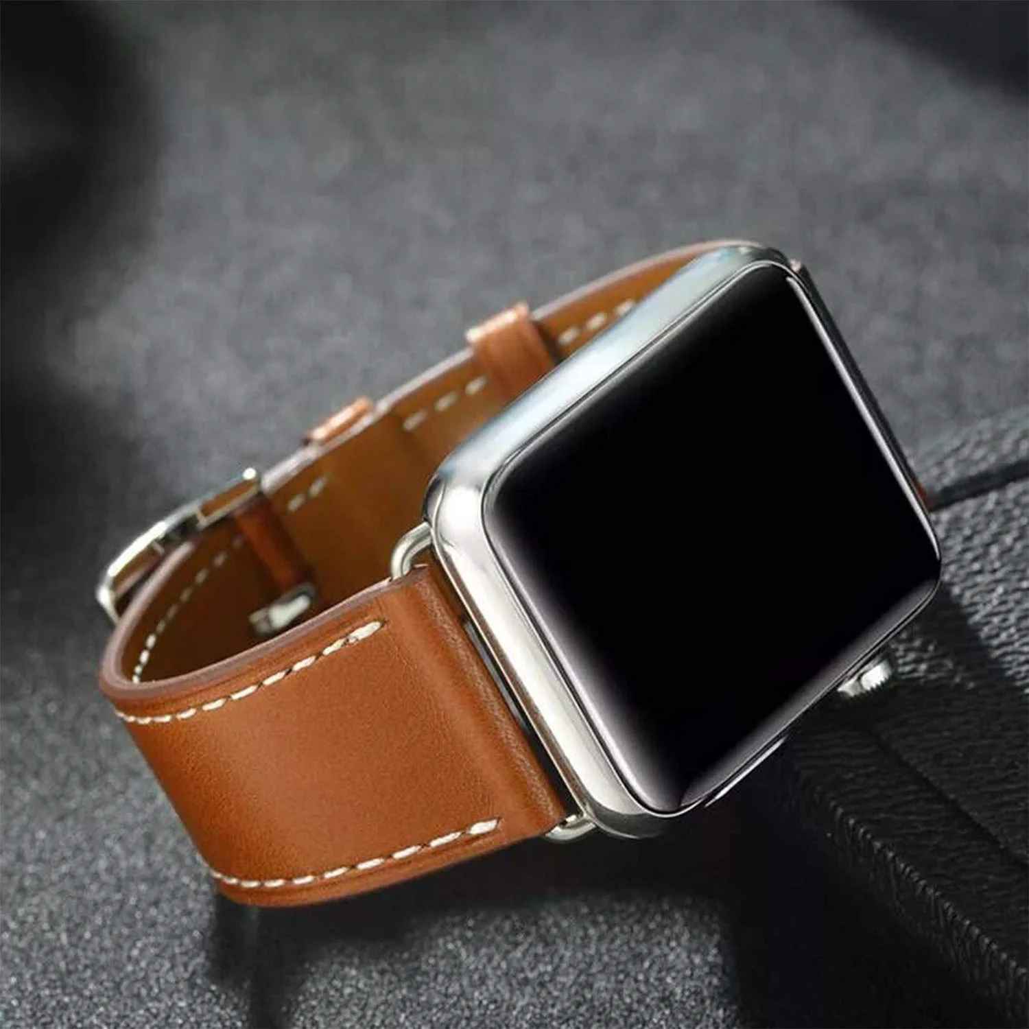 Leather strap for Apple watch band 44mm 40mm 38mm 42mm Single tour watchband bracelet belt iWatch series SE 6 5 4 3 7 45mm 41mm
