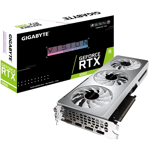 

GIGABYTE GeForce RTX3060 12G GDDR6 gaming computer graphics card RTX3060 VISION OC