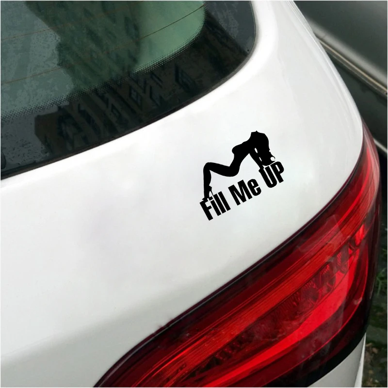 Дропшиппинг 14 см * 9 забавная сексуальная леди девушка Fill Me Up Автомобильная