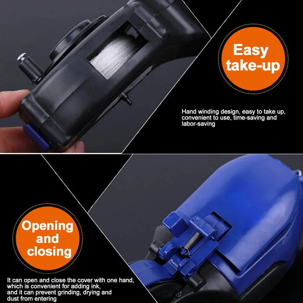 

Woodworking Carpenter Construction Tool Duct Sponge Measuring Fountain Non-Slip Scriber Manual Ink Marker Wear Resistant