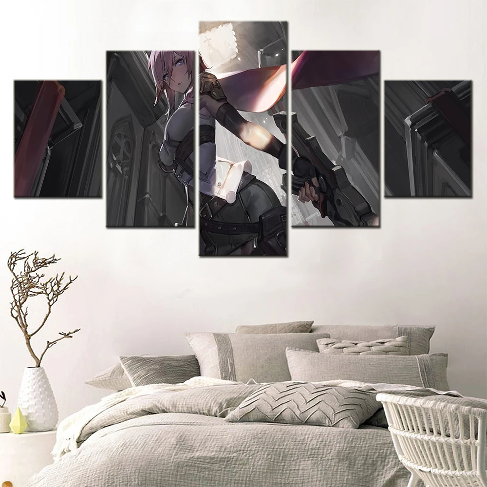 

Japanese Anime Final Fantasy Sailor Moon Goddess Of Valor Modern Living Room Wall Painting Bedroom Decoration Modern Canvas Art
