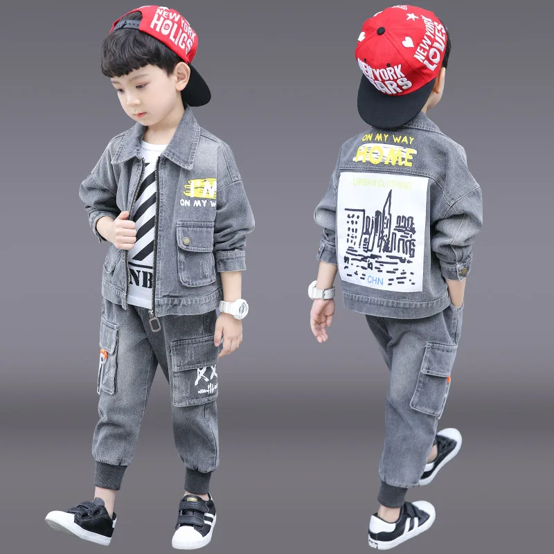 

Children's clothing boy spring suit 2020 new children's western style big boy sports handsome boy autumn clothing