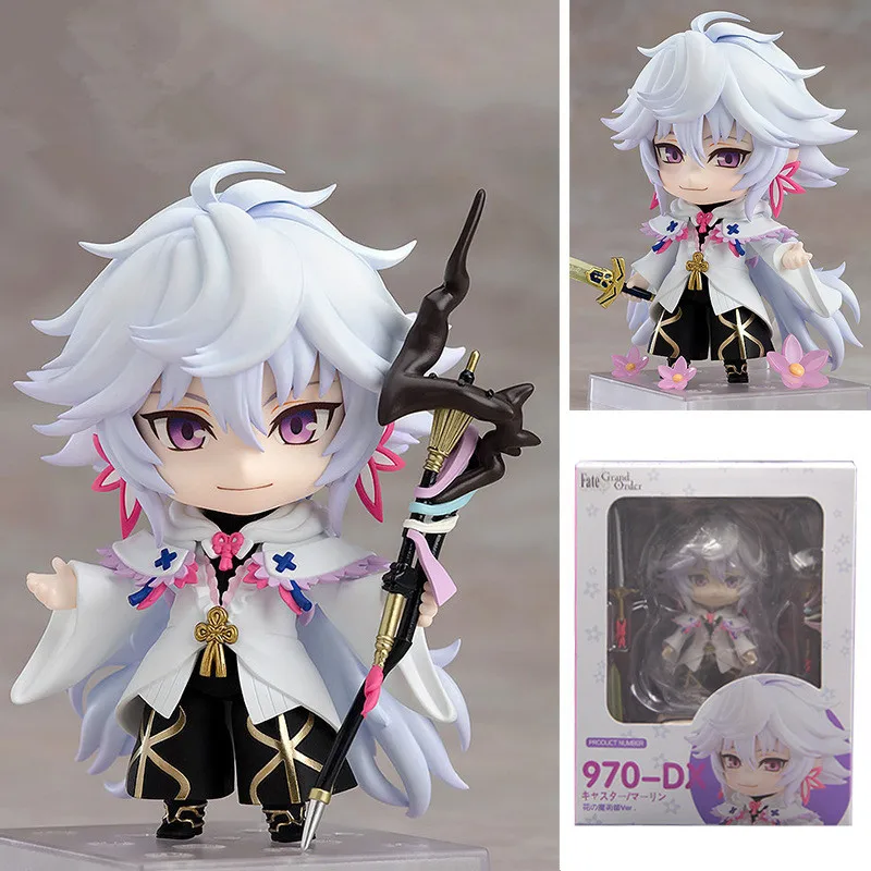 

970 Fate Grand Order FGO Anime Merlin Fate Stay Night Fate Zero Q clay PVC Action Figures toys Anime figure Toy