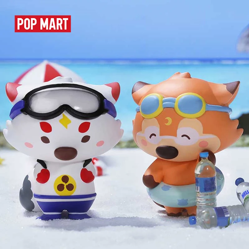

USER-X pop mart Okluna Goobi Lil foxes summer Series Blind Box fox Toys animal kawaii popmart Anime Figures doll Cute Girl Gift