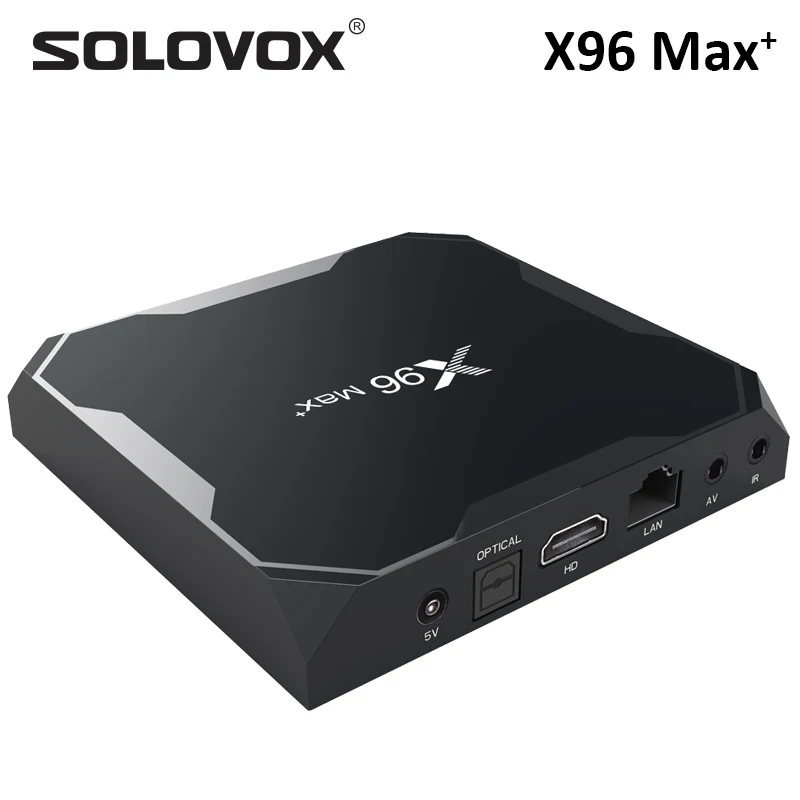 ТВ приставка SOLOVOX X96 MAX Plus Android 9 0 2 + 16 ГБ Amlogic S905X3 4 ядра 8K Wi Fi ГГц USB 3 0|ТВ-приставки и