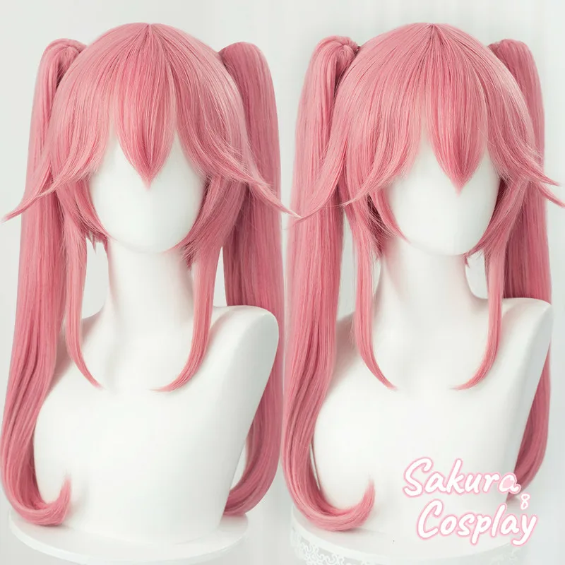 

FGO Fate Grand Order Tamamo Cat Cosplay Pink Long Ponytail Heat Resistant Synthetic Hair Halloween Carnival Party + Free Wig Cap