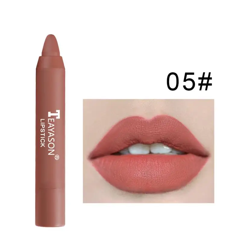 

Lipstick Pen Lipstick Waterproof SMatte Matte Lipstick Color Development Moisturizing Lip Gloss Easy To Color Cosmetics TSLM2