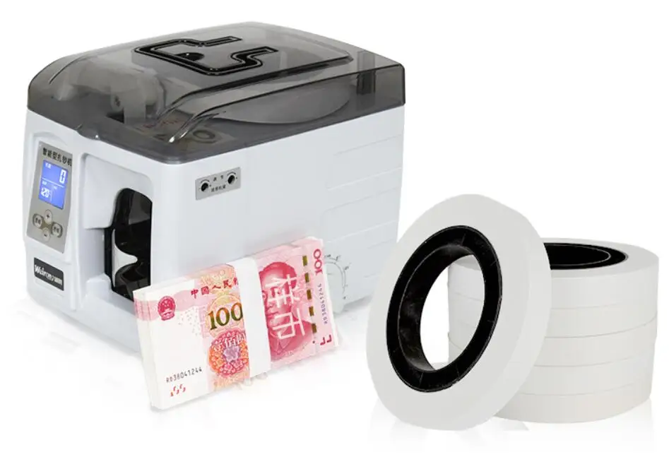 

Обвязочная лента для банкнот 40 рулонов/Чехол, обвязочная лента для бумаги, ширина 19 мм, внутренний диаметр 79 мм