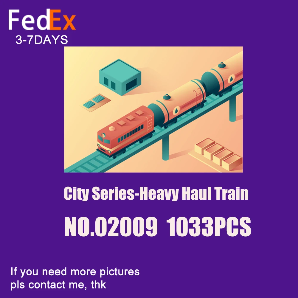 

Technic Series Classic Expert Heavy-Haul Train Model 02009 Building Block Bricks Engineering Vehicle Children Toys Gifts
