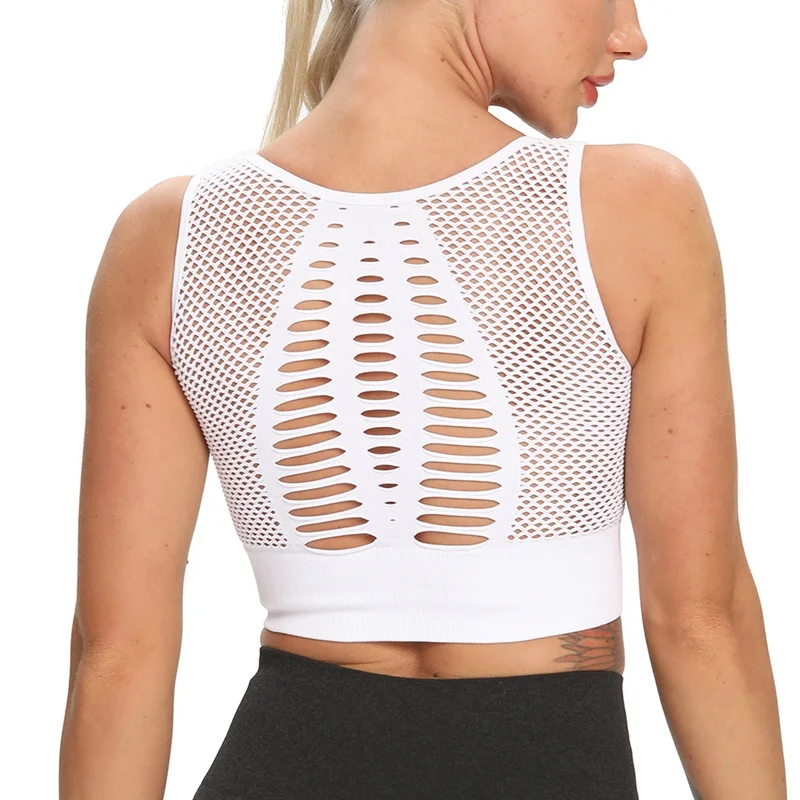 

Bra Solid Color Breathable Underwear Seamless Stretch Sports Running Bra Sports Bras W1