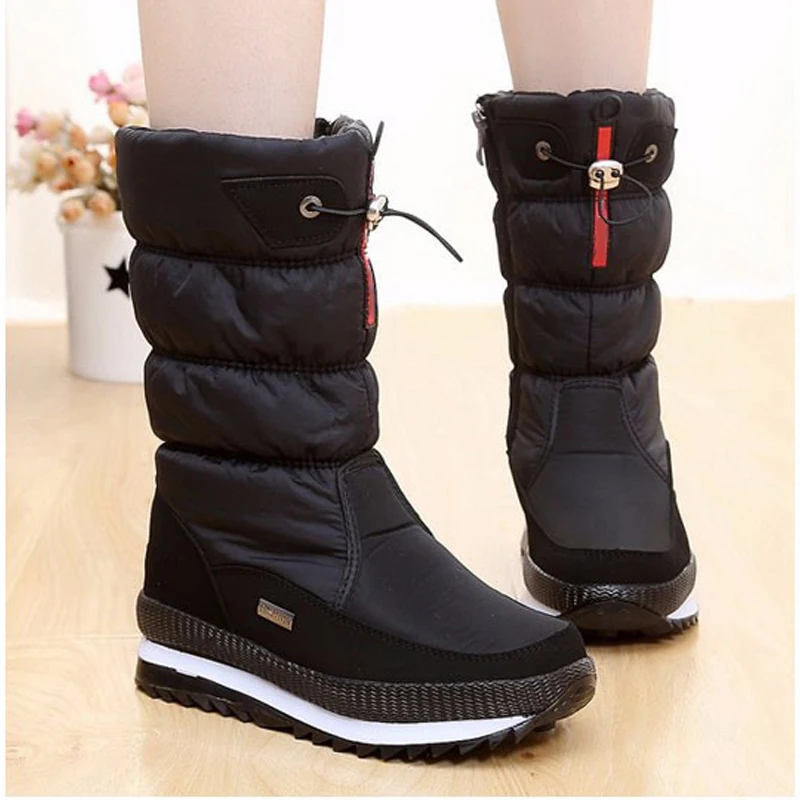 Прямая поставка Новинка 2019 года женские ботинки на платформе зимняя обувь