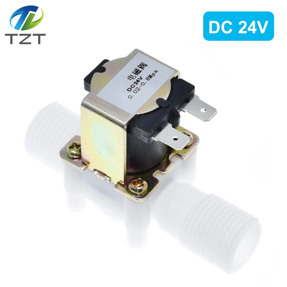 Пластиковый электромагнитный клапан 1/2 дюйма 12 В 24 220