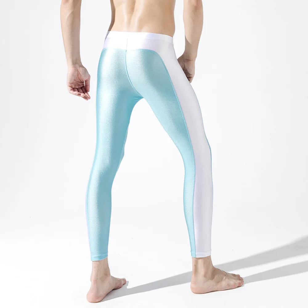 Трико для бега мужские до щиколотки эластичные компрессионные тренировочные