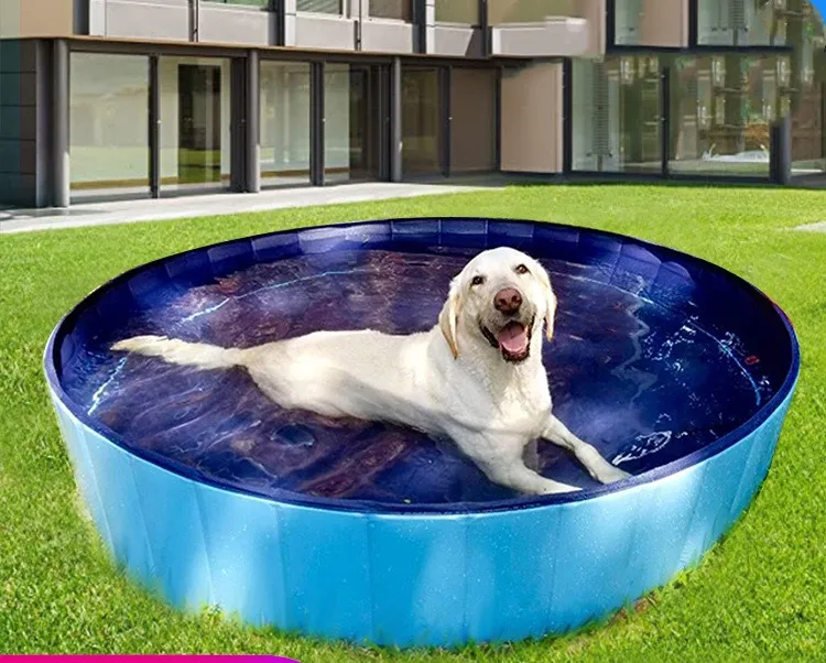 Dog swimming pool Pet pool Portable collapsible pet bath tub Clean outdoor paddling pool for cats and dogs Pet bath supplies