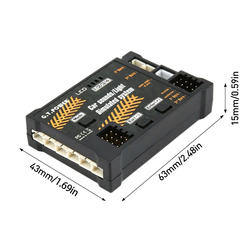 

G.T.Power Bluetooth Version RC Car Engine Sound Simulated System / Lights Simulated System For RC Car Axial SCX 10 TRX4