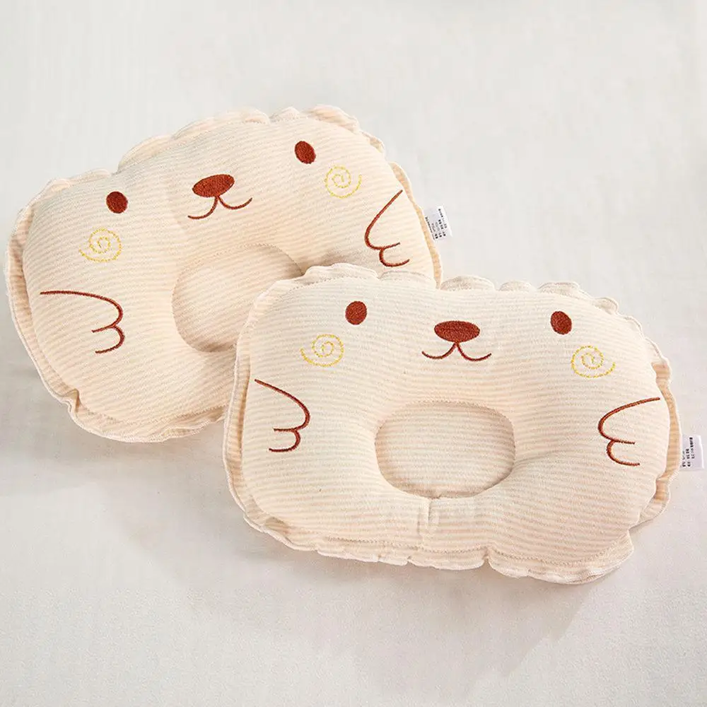 Coj&iacute;n de cabeza plana para beb&eacute; reci&eacute;n nacido, almohada para dormir antivuelco, posicionador, bonito-2