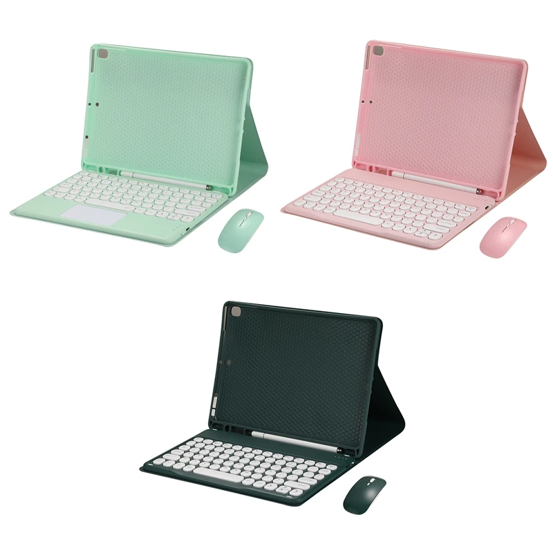 

Защитный чехол для планшета iPad Air 4 10,9 дюйма 2020 дюйма со съемной мышью и беспроводной Bluetooth-клавиатурой