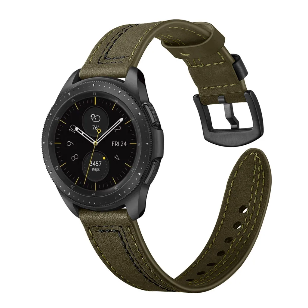 Кожаный ремешок для часов, ремешок для samsung Galaxy Watch 42 мм, ремешок для часов, ремешок для наручных часов, 3 цвета, 20 мм, 19Nov08