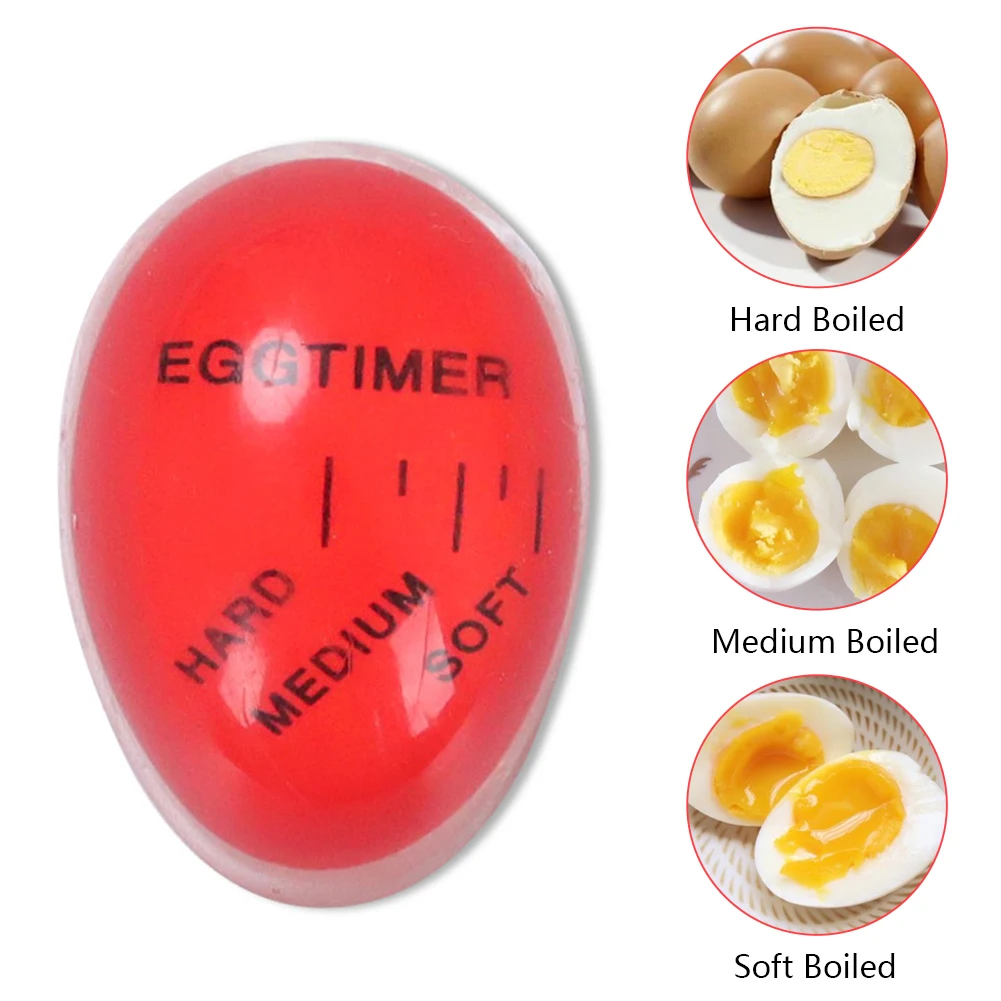 Eggtimer Kitchen Gadget Sets Time Timer Perfect Egg Changing Color Resin Material Temperature Cooking Gadgets Accessories Garden | Дом и сад