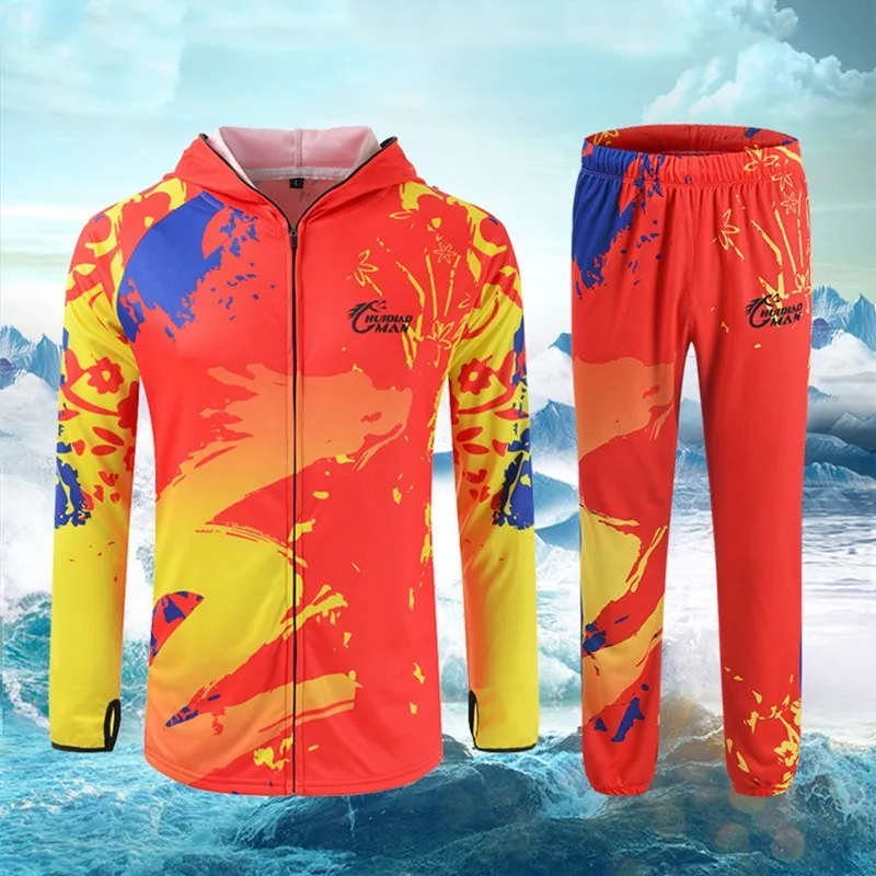 Комплект одежды унисекс для рыбалки из вискозы быстросохнущего дышащего с