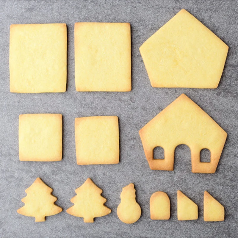 8 шт./компл. Аксессуары для выпечки 3D пластиковая форма печенья набор пряничного