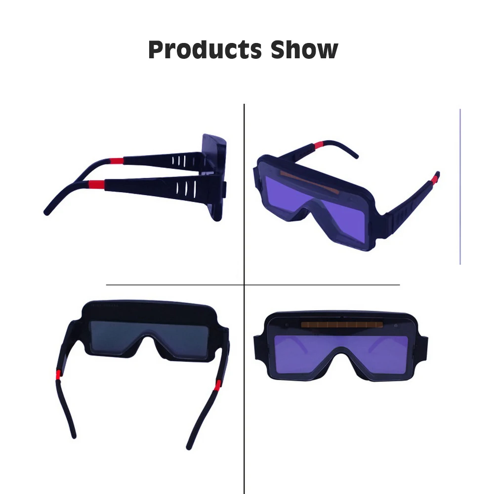 

Welding Glasses Solar Automatic Dimming Welding Goggle Electric Welding Gas Welding Cutting Grinding Protective Glasses For Work