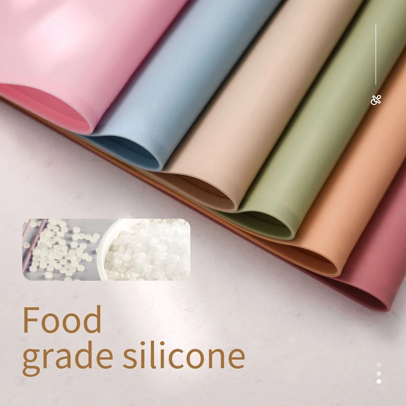 Let's Make-Mantel Individual de silicona con forma de nube para ni&ntilde;os, alfombrilla de grado alimenticio resistente al calor, mantel port&aacute;til para mesa de comedor, 1 unidad-3
